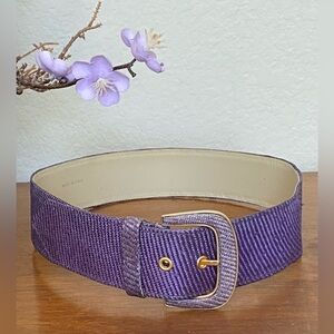 Valentino Garavani Purple Lavender Vintage Woven Belt